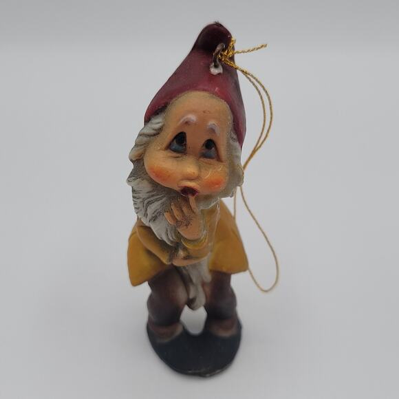 Mid-century Snowwhite 7 Dwarves Dwarf Bashful Christmas Ornament - Picture 1 of 4